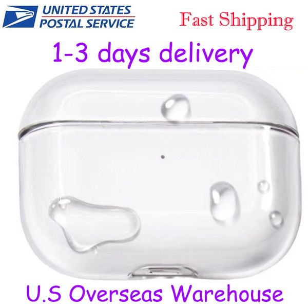 

USA Stock For Apple AirPods 4 AirPods pro 2 Headphone Accessories Silicone Protective Headphone Cover Headphone Shockproof Case