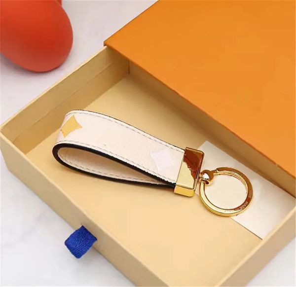 

High Quality Keychain Classic Exquisite Luxury Designer Car Keyring Zinc Alloy Letter Unisex Lanyard Gold Black Metal Small Jewelry dhgate