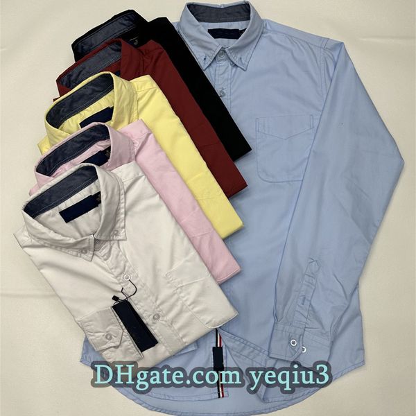 

Men Designer Shirts Chest pocket small horse Casual Long-Sleeve Plaid Shirts for Men Fit Soft Fabric Everyday Outfits Casual Wear Fashion striped shirt Plus size, H1021-pink