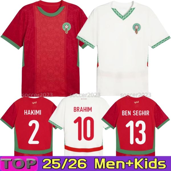 

25/26 Morocco Mens Soccer Jerseys National team HAKIMI BRAHIM OUNAHI SAISS ZIYECH Y.EN-NESYRI Home Away 2024 2025 Special Football Shirts kids kits, 25 26 away adult