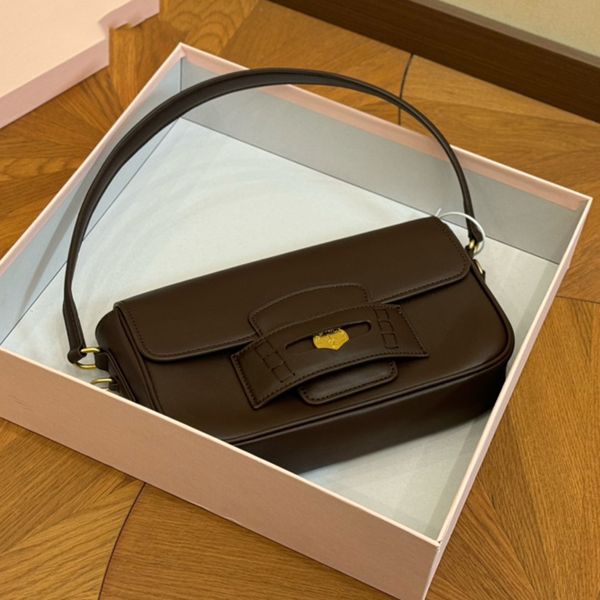 

Designer bag Classic Woman Women luxurys Cow leather baguette bag leather Crossbody bags Shoulder bag Chain bag Handbags Messenger bag Clutch Flap Handbags 25m, Brown