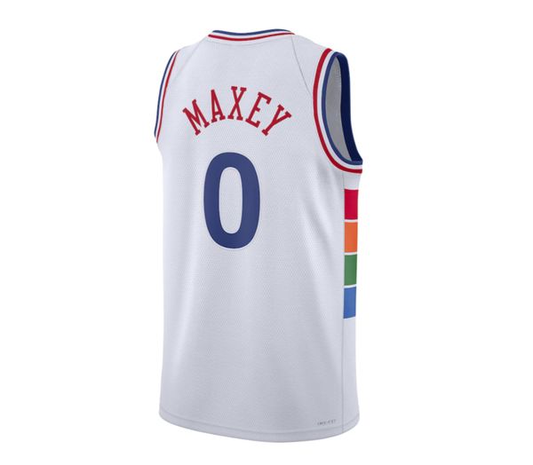 2024/25 City Edition Basketball Jersey Joel Embiid Tyrese Maxey Allen Iverson Paul George Jared McCain Kelly Oubre Jr. Guerschon Yabusele Kyle Lowry Martin Jerseys