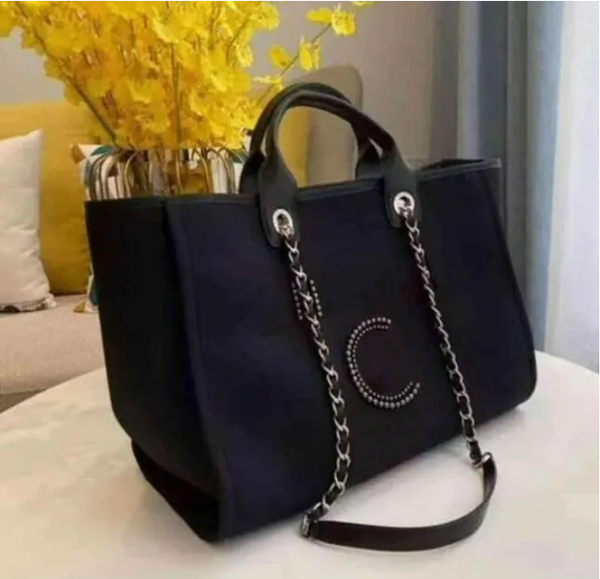 

Designer bag new women's bag Shoulder Bags Totes Satchel Boston Bags Hobo Evening Bags Cosmetic Bags High quality luxury Canvas bag A bag decorated with pearls Linen 16, White