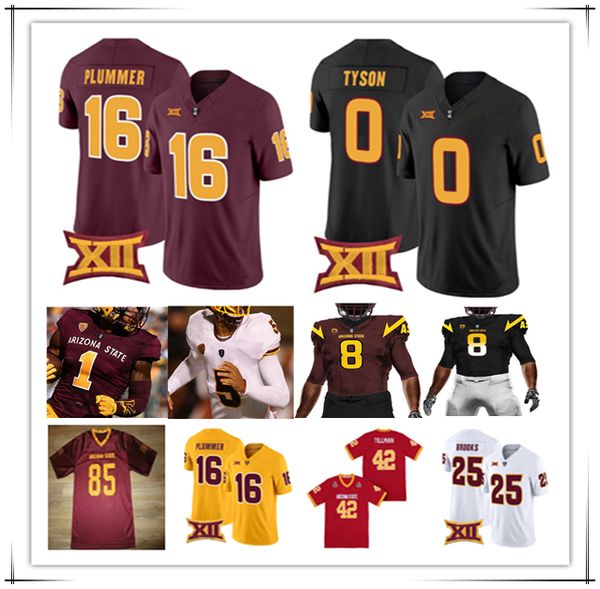 

ASU College Football Jerseys Sam Leavitt Cam Skattebo Kyson Brown Jordyn Tyson Cam Skattebo Myles Rowser Clayton Smith Xavion Alford Keyshaun Elliott McCullough 4X, Men black style