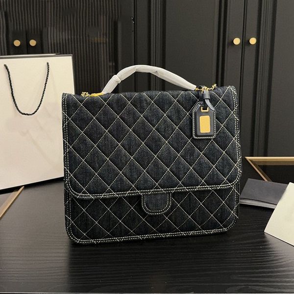 

Designer bags Classic Denim Backpack bags Computer Bags Classic Travel Bag Mobile phone bag Luxurys Purse Card Credit card slot Messenger Bag Fortune bag 30m, Deep blue