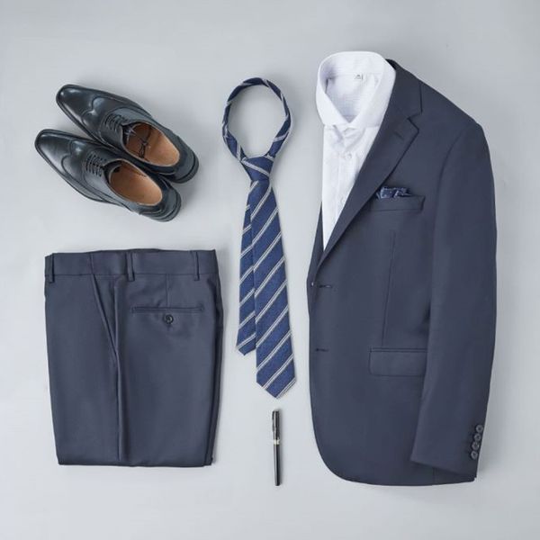 

H399 Wedding groomsmen suits and jackets for interviews, casual business suits, Purple
