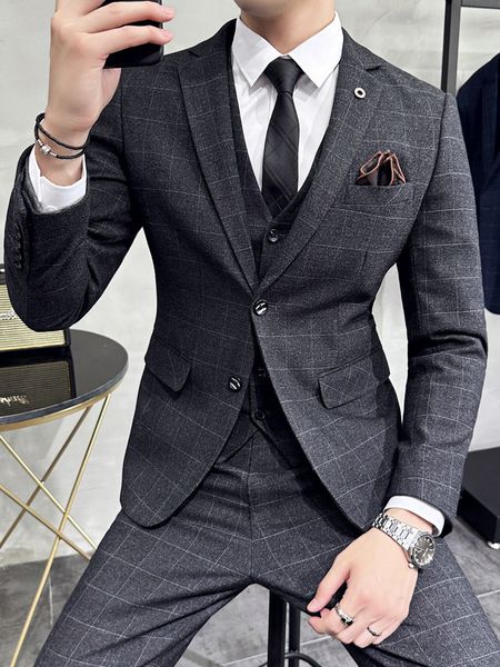 

3559 professional formal wear, groomsmen, groom, wedding suit, full set of business formal jacke, Beige