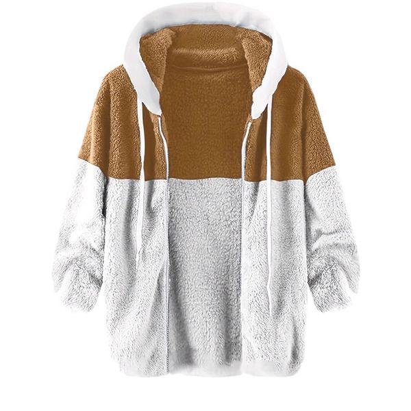 

L284A Trendy Unisex Overcoat Comfortable Thickened Cotton Jacket for Winters, Brown