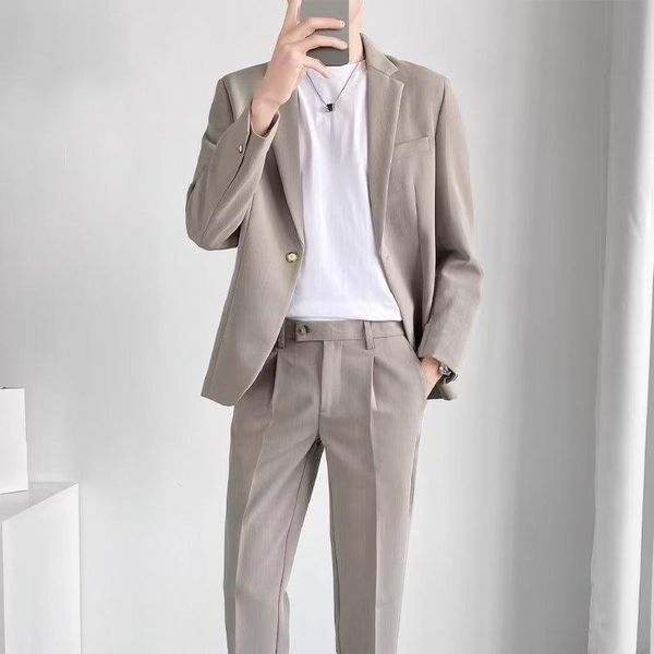 K404 Men's Western Single Jacket - Slim Fit Trendy Casual Suit Top