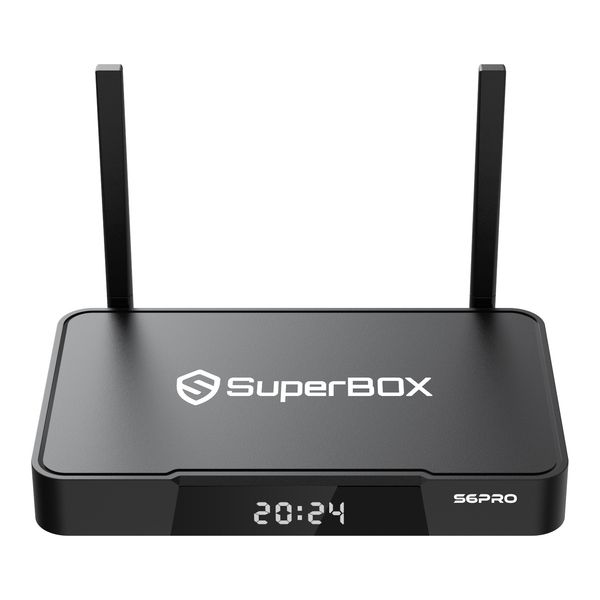 2026 S6 PRO Bundle 6K TV Box6k Ultra HD with Built-in Voice Control System - Includes Detailed Setup Guide by Seller, and Voice Remote - Android 12, 4GB RAM, 32GB Storage