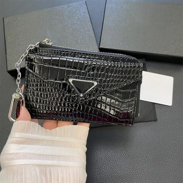 

New Style Designer Wallet Coin Purse Keychains Zippy Lady chain Wallets Fold Card Holder Passport Women flower Purses key Pouch 9 colors dhgate AAA