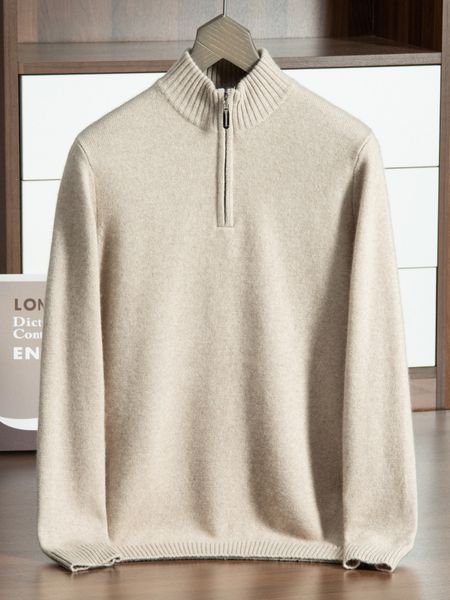 

Y246A Trendy Unisex Overcoat Comfortable Thickened Cotton Jacket for Winters, Beige