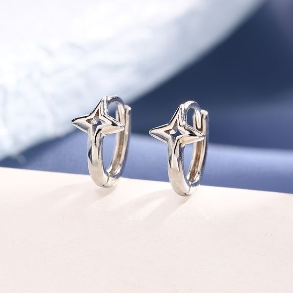 

1-331 Earrings Temperament Style Tassel Hollow Star Moon