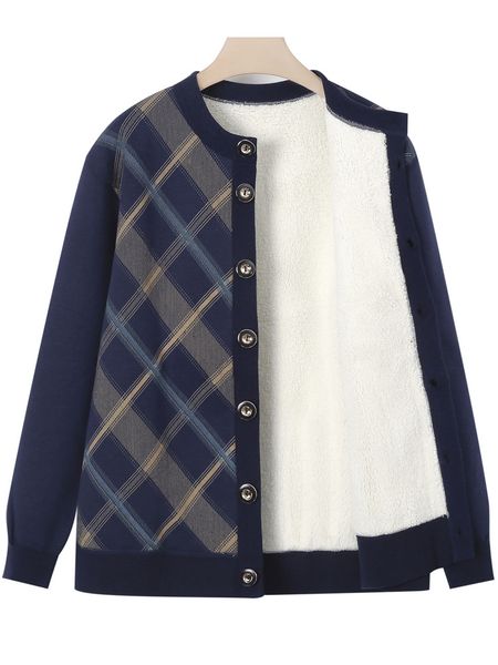 

CM249A Trendy Unisex Overcoat Comfortable Thickened Cotton Jacket for Winters, Purple