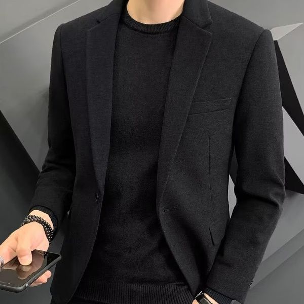 

3473 Men' Western Autumn Suit Men' Three-piece, Black