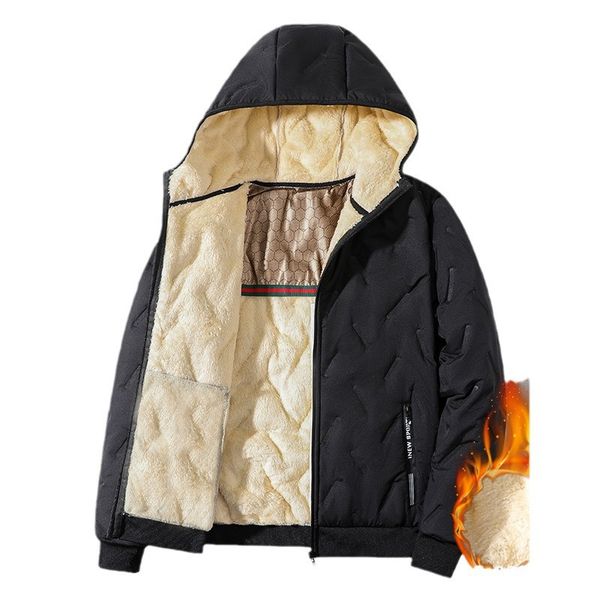 

CT260A Trendy Unisex Overcoat Comfortable Thickened Cotton Jacket for Winters, Beige