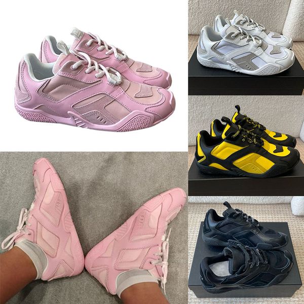 WOMEN MEN GALAXIA SNEAKERS Luxury Outdoor racing shoes calf leather suede Shoe upper design Outer composition Top Calf leather vintage galaxia greca sports shoes