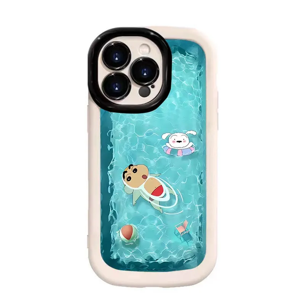 Small new apple 15 14 13 12 11 mobile phone case applicable 14 promax new iphone13 cartoon 12 niche 11 silicone soft case