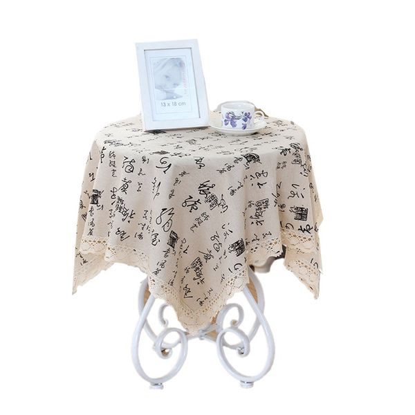

W108 Lattice style waterproof coffee table mat tablecloth wholesale oil proof waterproof table cloth