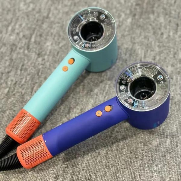 

Designer Hair Dryers HD16 leafless MuteHairdryer Hair Care Intelligence HD16 Hair Drier Quick Dry Safety Negative Ion Motor Hairdressing1.8m, Blue uk plug
