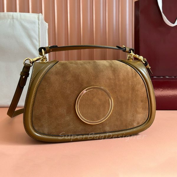 

Blondie handle bag cover shoulder suede bag handle handbag bag genuine leather canvas style vintage fashional cross body women purse 10A highest quality 24K, Vintage brown