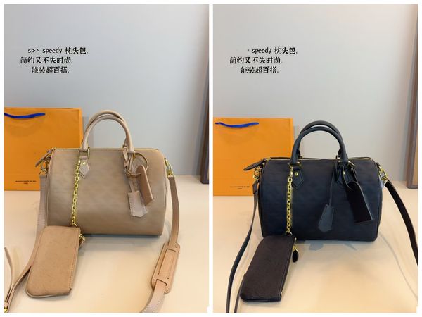 

Pillow Designer Tote Bag Cowhide Genuine sheepskin Fashion Ened wer letter Print Zipper Open With Small Package Internal Pocket 30CM, Cream