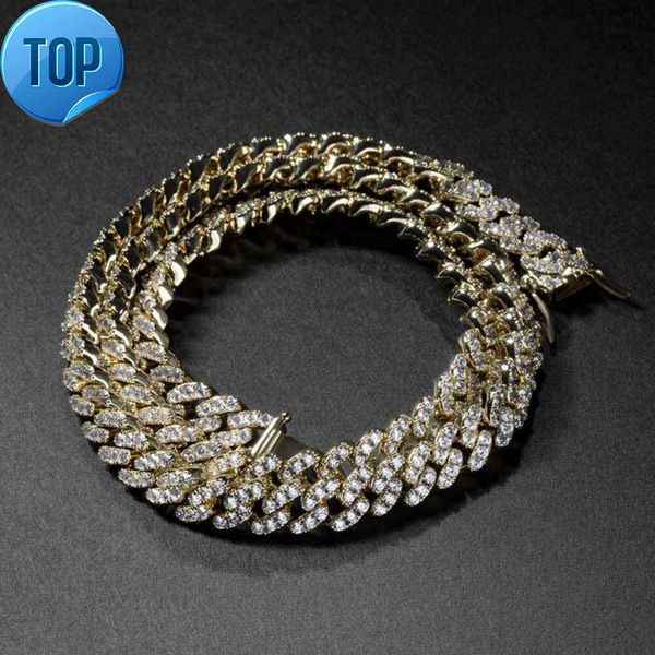 

Luxury Bling Jewelry 8mm Width Cuban Chain Custom 8mm 925 Silver Pass Diamond Tester Moissanite Miami Cuban Necklace for Men