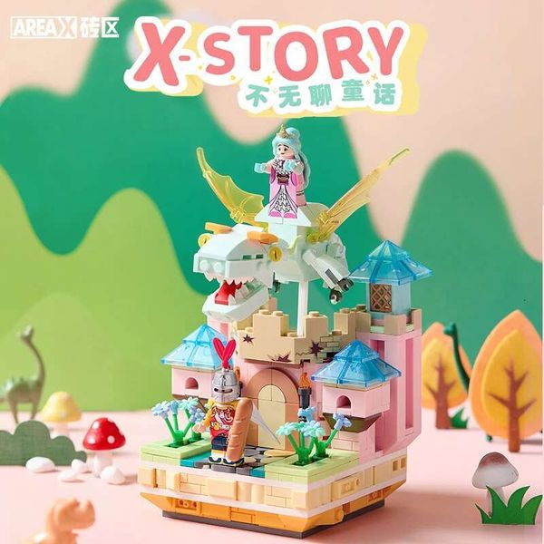 

AREAX Spot Is Not Boring Fairy Tale Trend Scene Building Block Trendy Game Assembg Movable Ornament Model Anime Collections Dh2997019 y, Green