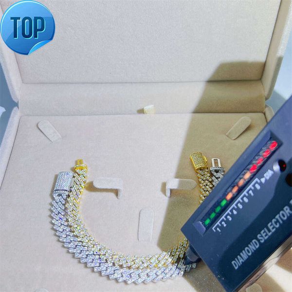

Ready to Ship Custom Lock Iced Out Hiphop 8mm Vvs Moissanite Full Diamond Cuban Link Chain Necklace