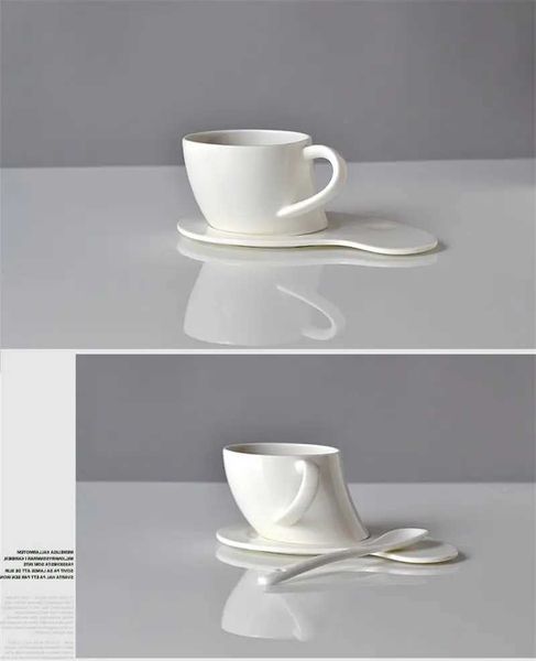 

150ML Plain quality bone china tea and saucer set white porcelain cup wake up coffee g for sublimationC241209, Blue