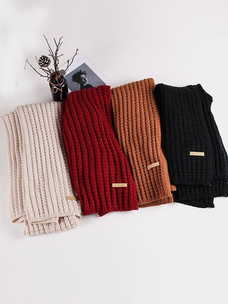 

1-543 Unisex Winter Scarf with Thick Tassels - Imitation Cashmere