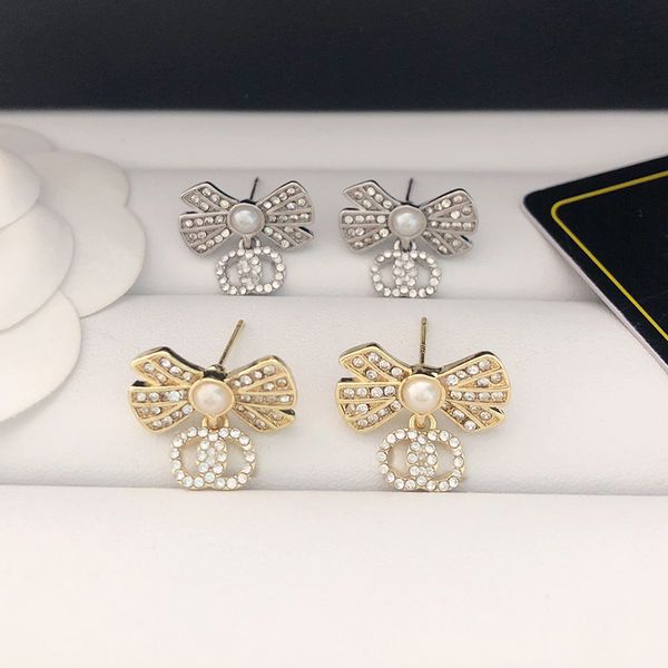 

Luxury Earring Designer Stud Earrings Elegant Women Earrings Gift 18k Gold Brand Jewelry With Box