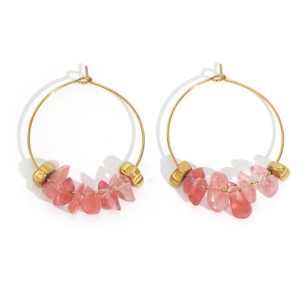 

10682 earrings stainless steel gold temperament high-end earrings