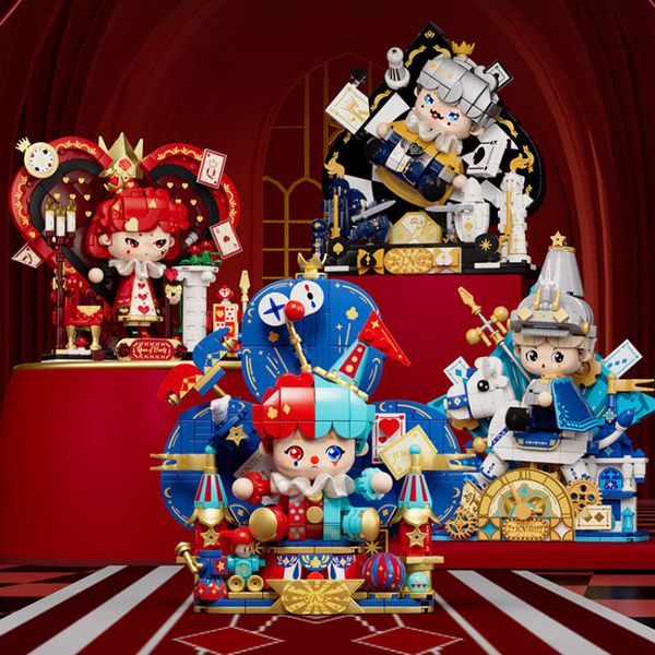 

Fairy Untamed Tale Town Series Poker Kingdom Building Blocks Trendy Play Assemble Mobile Ornament Model Anime Collection Dh2997019, White
