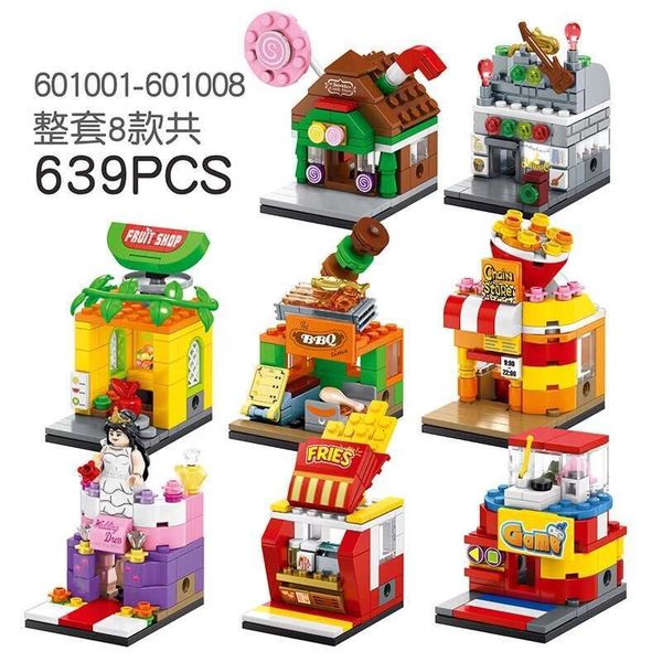 

Seo Spot Legao Mini Street View City House Building Blocks Trendy Toys Assembled Movable Ornament Models Anime Collection Dh2997019, Yellow