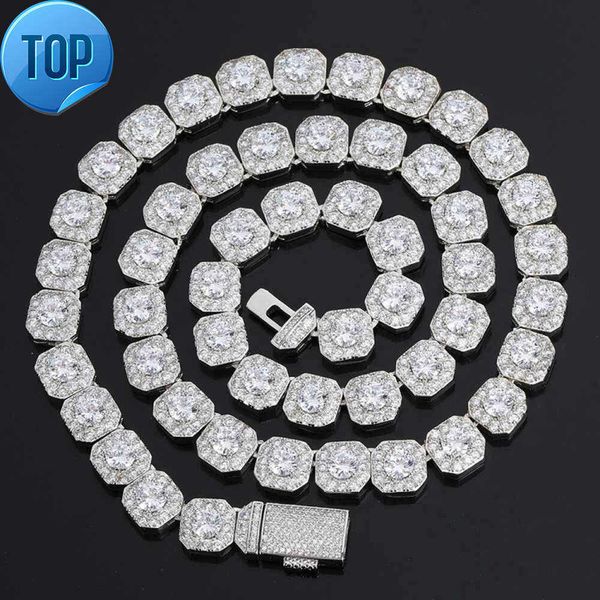 

Fashion Chain 3a+ Cz Cubic Zirconia Round Shape Diamonds Copper Cuban Chain for Hiphop Jewelry