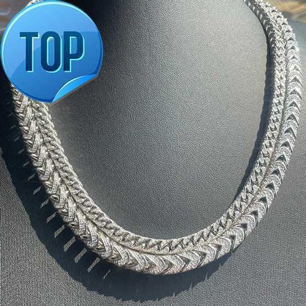 

925 Sterling Silver 6mm/8mm Moissanite Cuban Link Chain for Men Hip Hop Jewelry