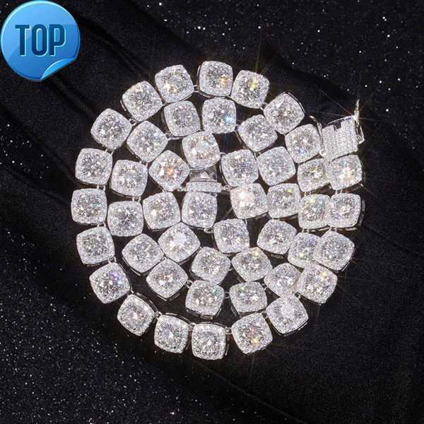 

Fashion Design Gold Plated S925 Sterling Silver with Vvs Moissanite Diamond Tennis Chain for Jewelry Necklace