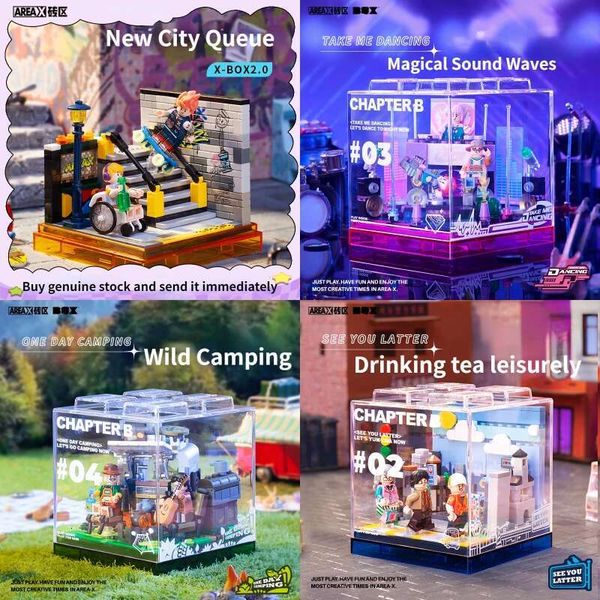 

AREAX Spot Box Genuine Box2.0 Building Blocks Trendy Play Assembly Mobile Puzzle Ornament Model Toy Gift Anime Collection Dh2997019 2.0, Pink
