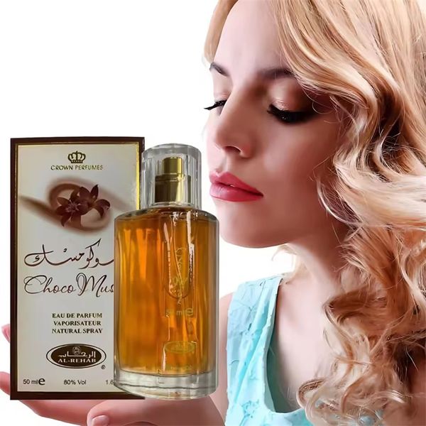 Al-Rehab Choco Musk Eau de Parfum Spray for Women Arabian Dubai Perfume Eau de Fragrance Luxury Crown Perfumes 50ml