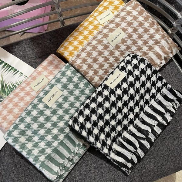 

New houndstooth scarf women's high-end scarf -8362