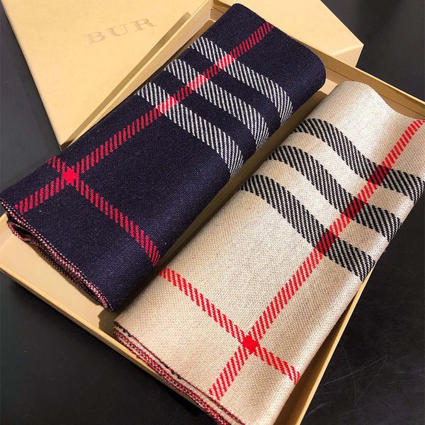

Designer Cashmere Scarf Brand Classic Letter Unisex Retro Minimalist Wind Proof Cold Proof Knitted Casual Scarf With 2 Colors Available