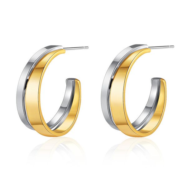 

Luxurious European Inspired Cross Earrings - Handmade 18K Gold Plate with Silver Decorations and Iconic Fried Dough Design