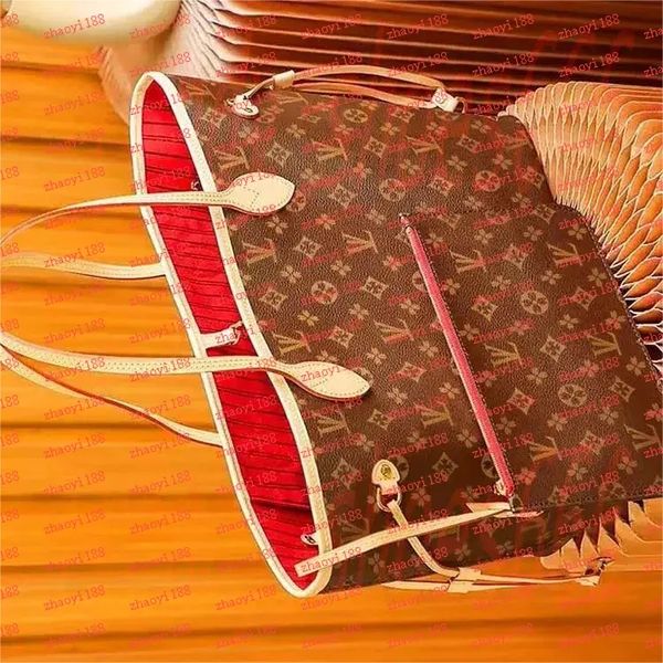 

luxury high quality Nev Er Full tote bag designer bag canvas Handbag leather CrossbodyBag Fashion women Large Capacity shopping Bag polychrome Handbags Tote Bag, Cream