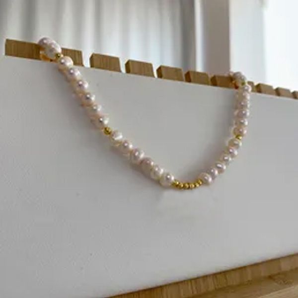 

18K Gold Plate Small Pendant Pearl Necklace Sweater Chain Double Letter Designer for Women Never Fade Wedding Gift Party Luxury Jewellery Accessories