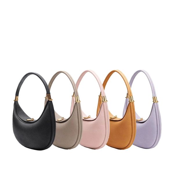 

Designer half moon crescent Luna bag Women handbag Cross Body Shoulder strap Bags Totes pink Wallet calfskin evening Clutch Bag, Red