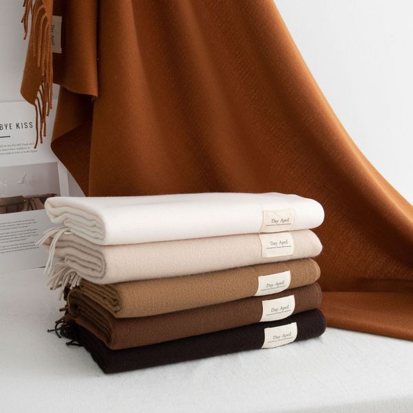 

10692 Autumn and winter atmosphere women's versatile imitation cashmere scarf neck shawl