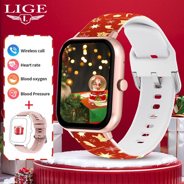 

Christmas smartwatch 1.83-inch large screen multifunctional alarm clock message push voice assistant weather forecast sports watch