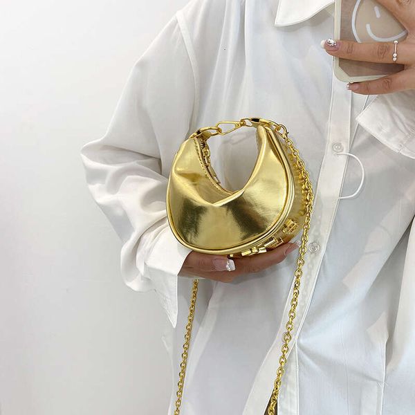 

Summer Cool Women's Instagr, Super Hot And Shiny, One Cross Shoulder Crescent Shaped Dumpg Armpit Bags, 2024 45678218 Temperent Versatile New Trendy Clothing, Black