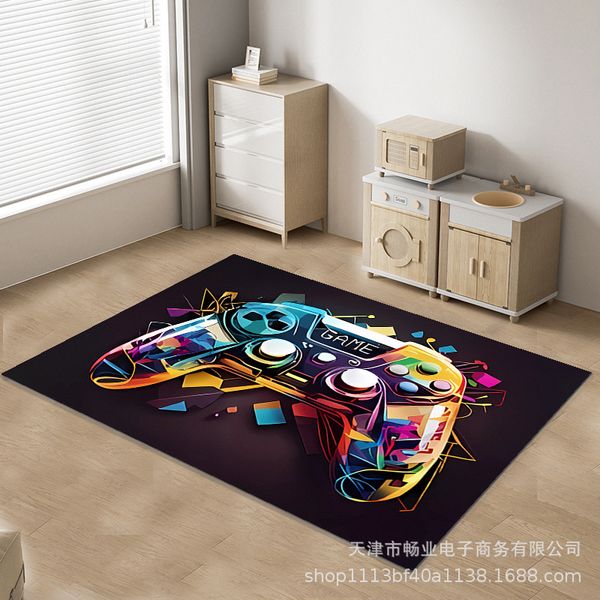 Game Console Carpet Video Game Handle Floor Mat Cartoon Bedroom Children's Carpet Can Be Sent on Behalf Of